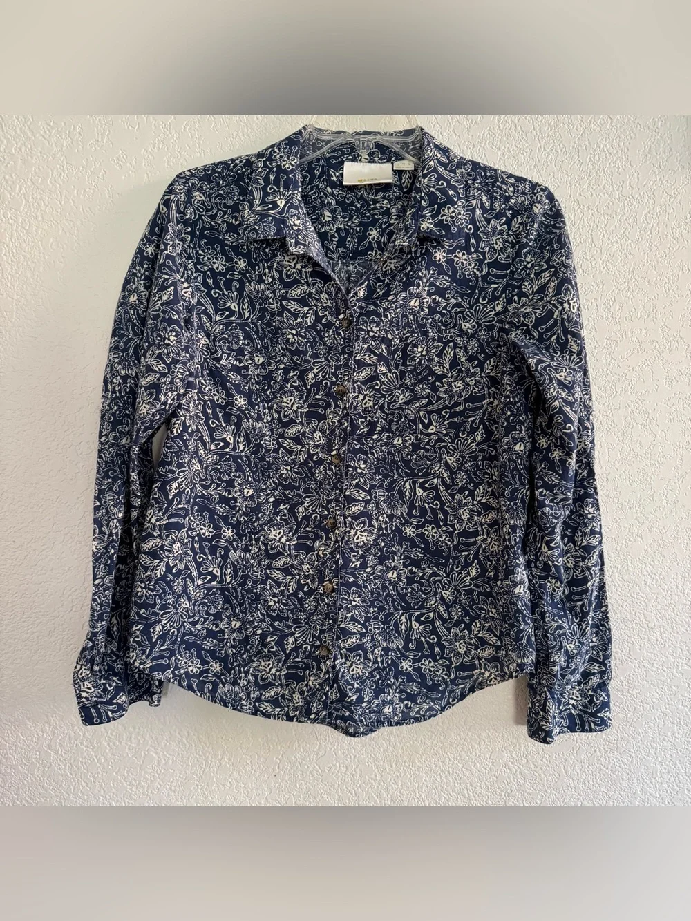 Anthropologie Maeve Petrin Floral Shirt Button Up Bohemian Preppy Cottagecore 8 - Picture 2 of 11